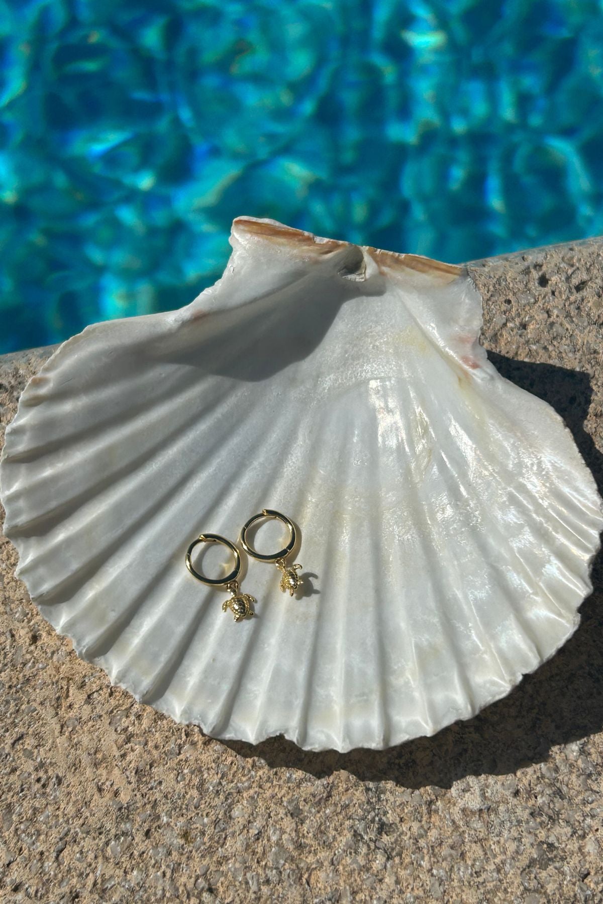 Turtle Huggie Earrings - Gold