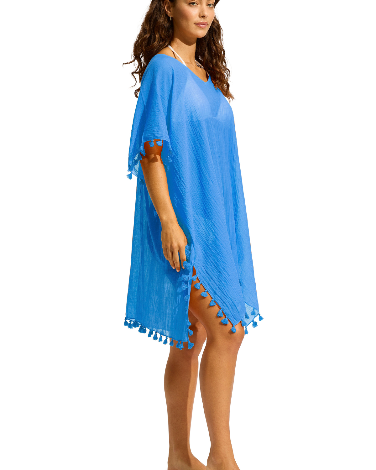 Seafolly Amnesia Kaftan - Azure