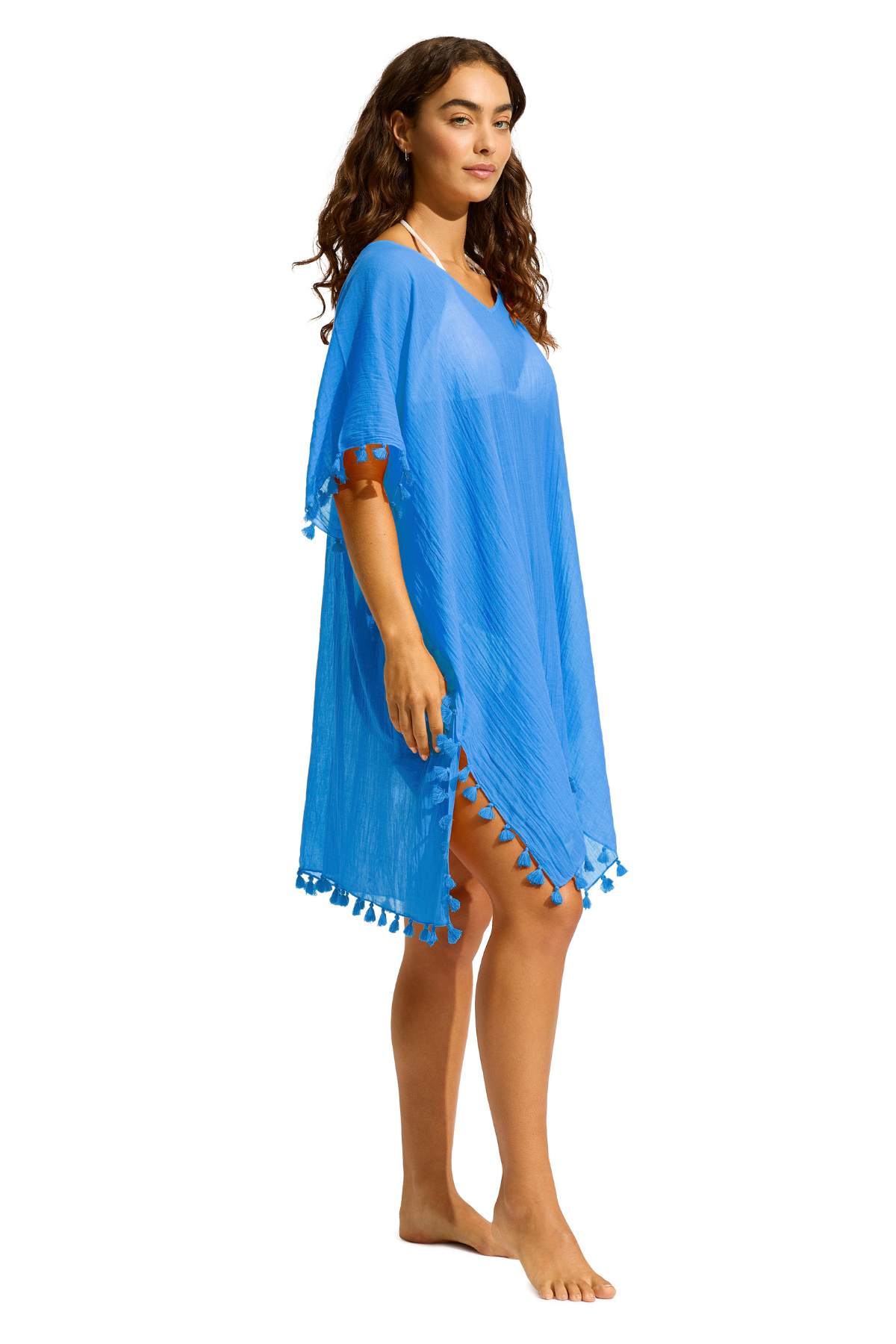 Seafolly Amnesia Kaftan - Azure