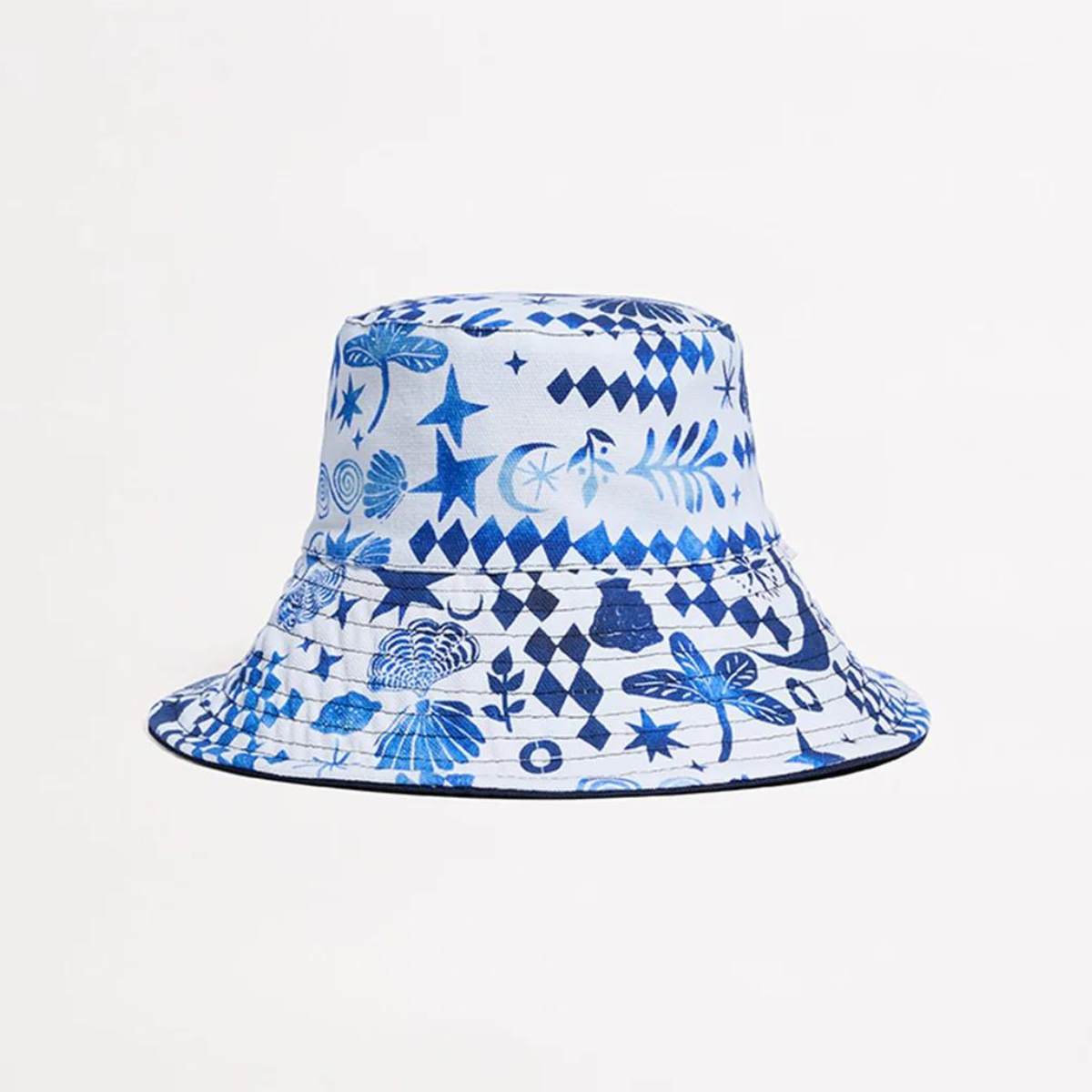 Seafolly Reversible Bucket Hat - Azure