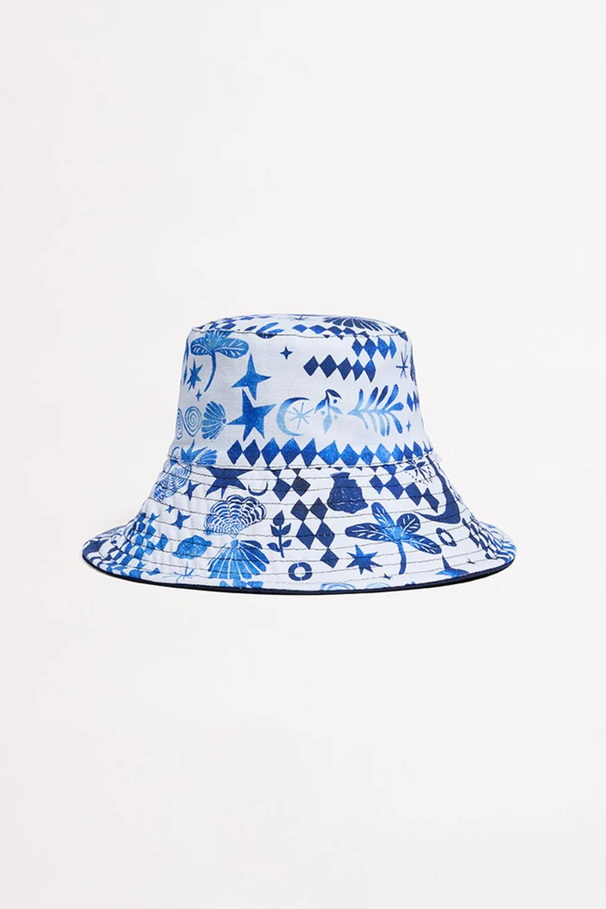 Seafolly Reversible Bucket Hat - Azure