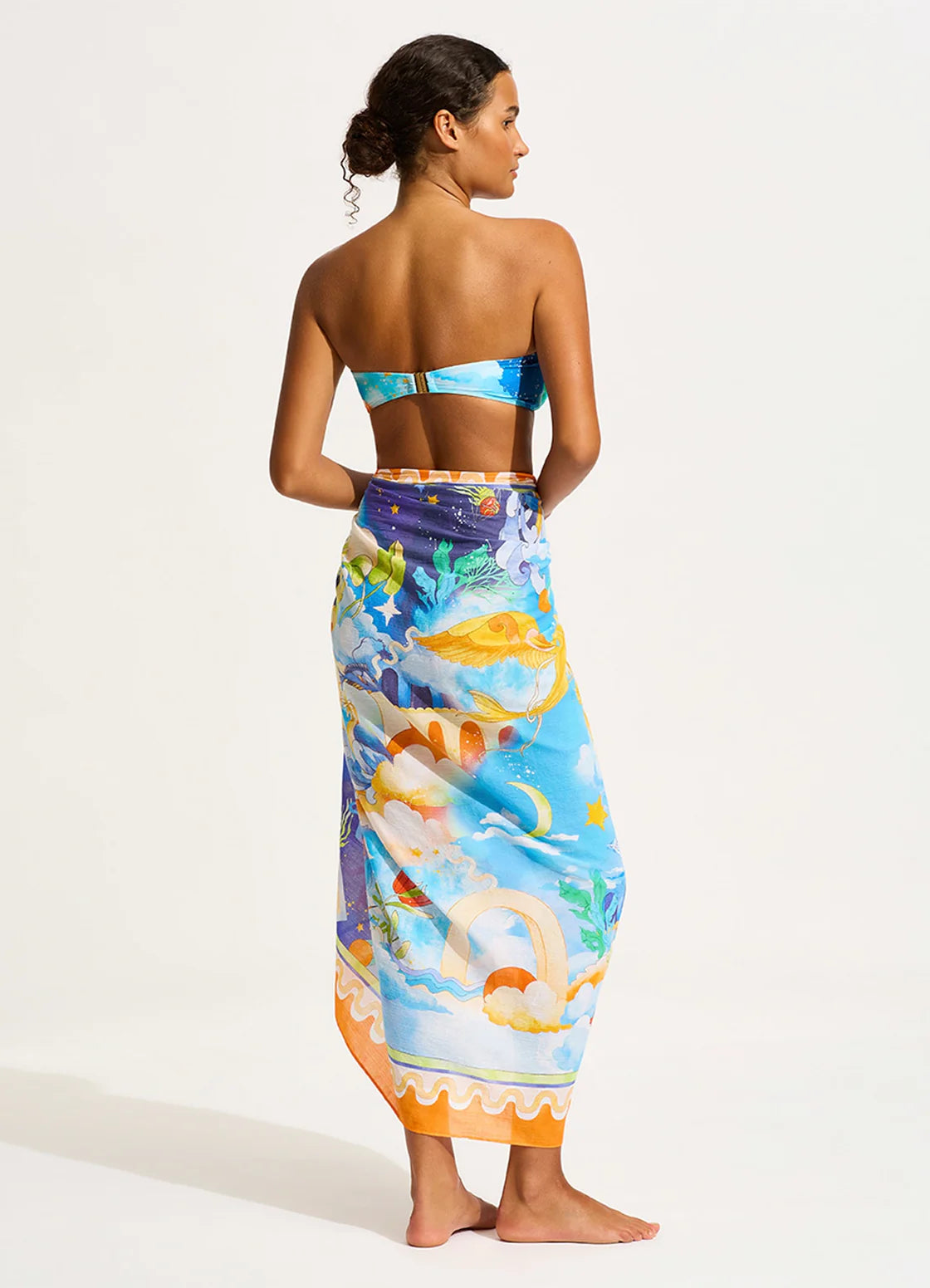 Seafolly Aquarius Sarong - Turquoise