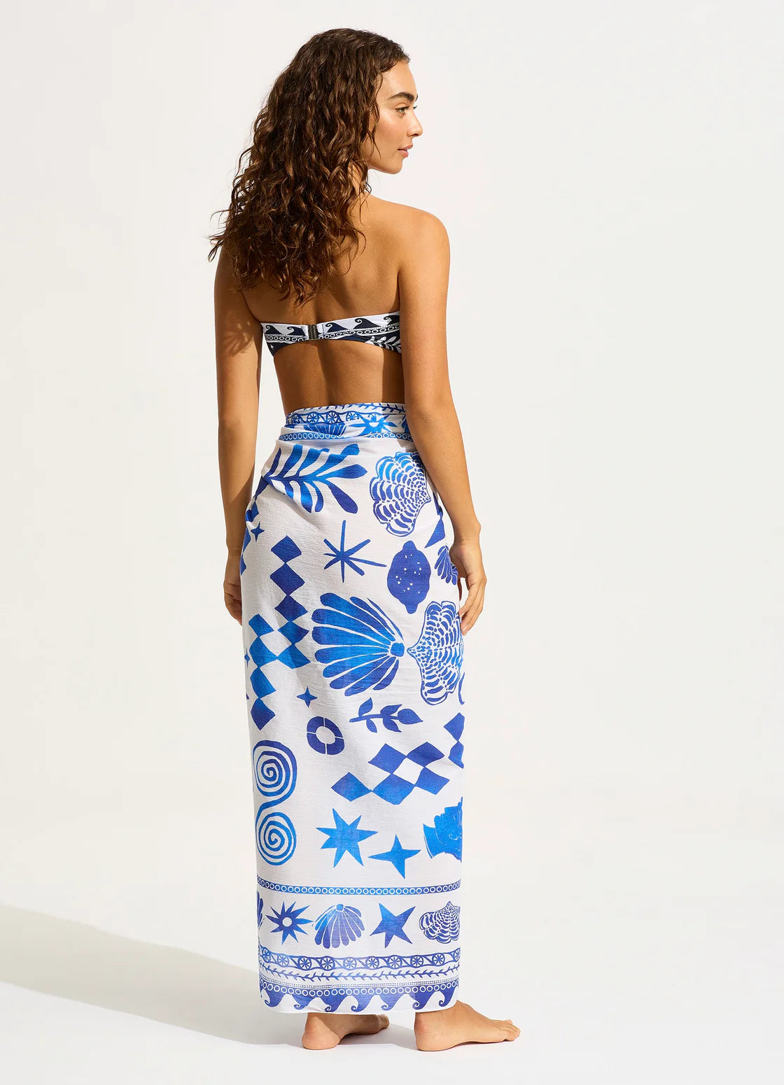 Seafolly Corfu Sarong - Azure