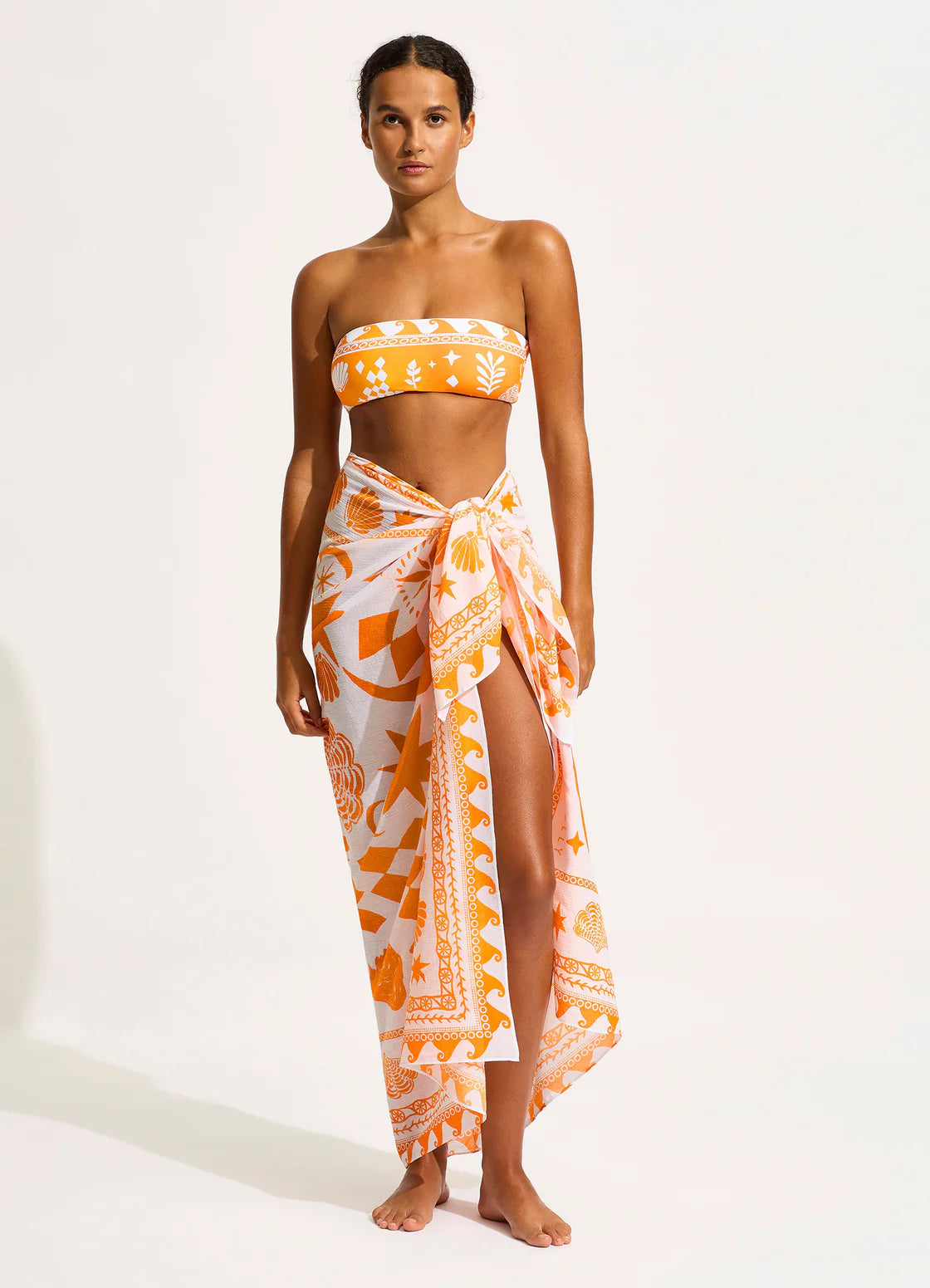 Seafolly Corfu Sarong - Tumeric