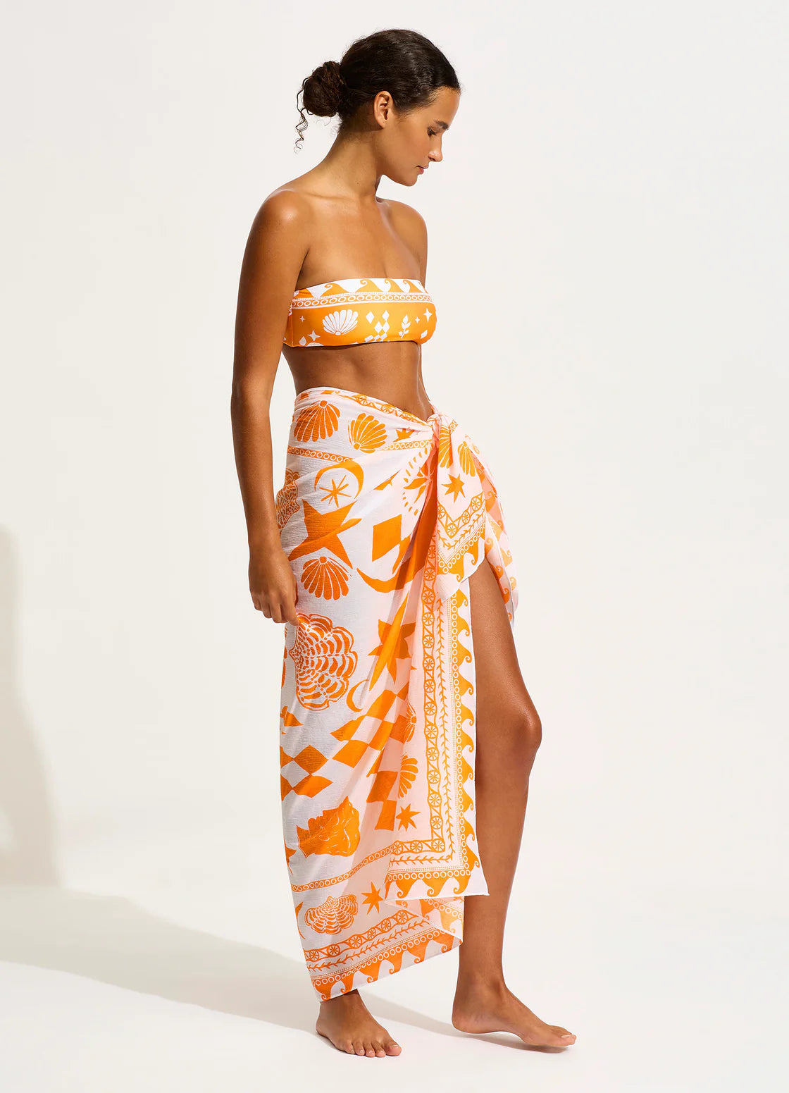 Seafolly Corfu Sarong - Tumeric