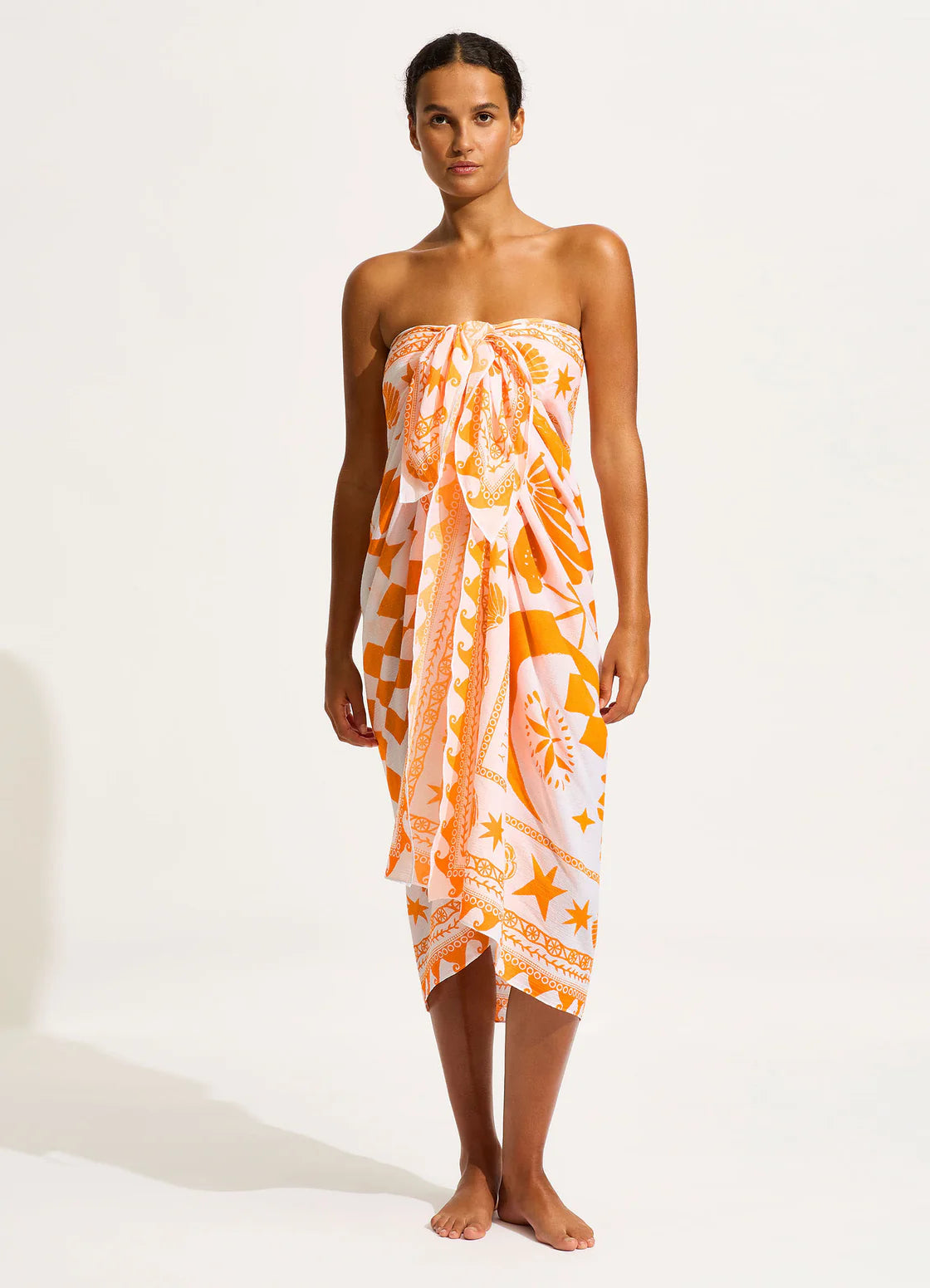 Seafolly Corfu Sarong - Tumeric