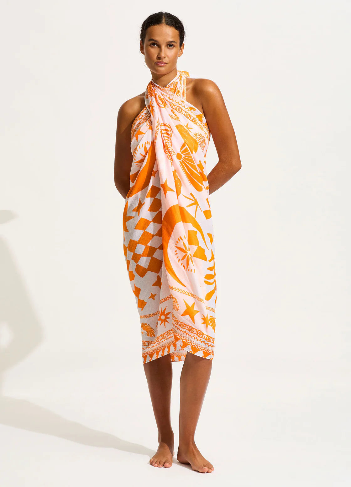 Seafolly Corfu Sarong - Tumeric