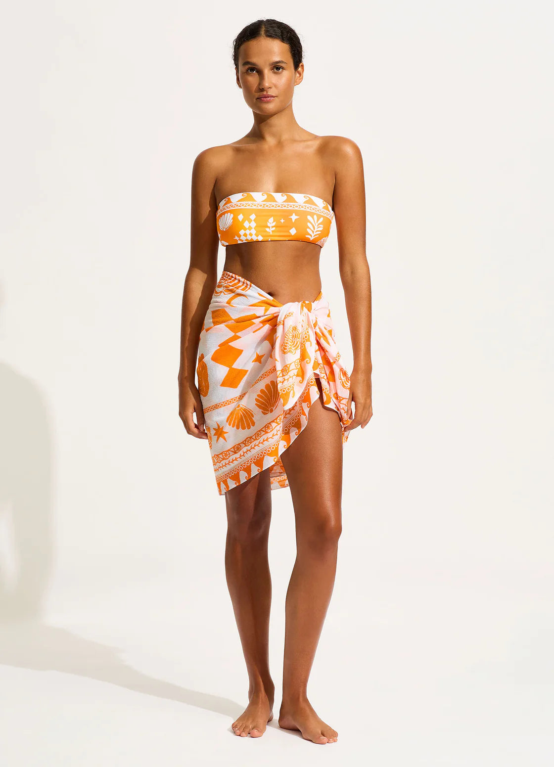 Seafolly Corfu Sarong - Tumeric