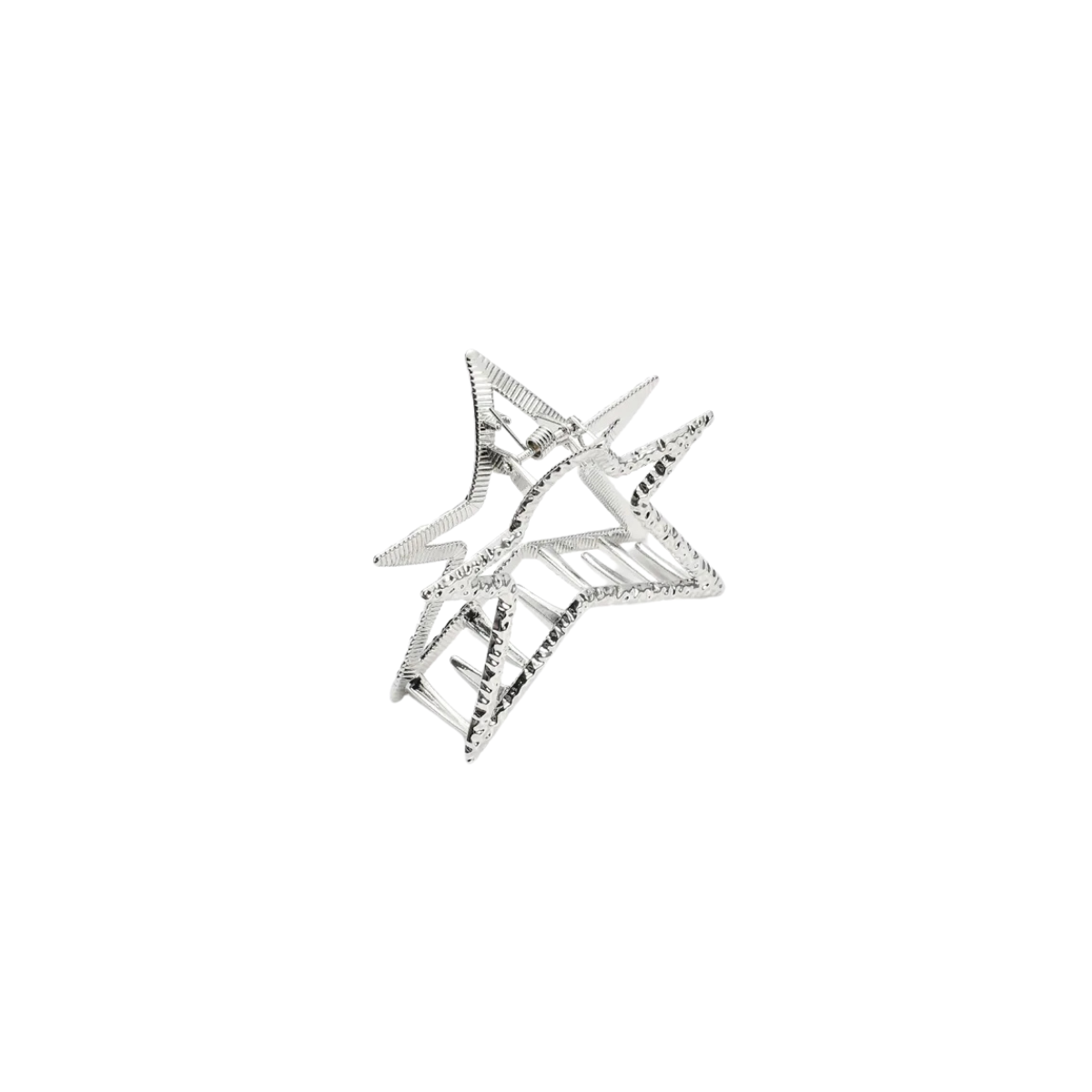 Star Claw Clip - Silver