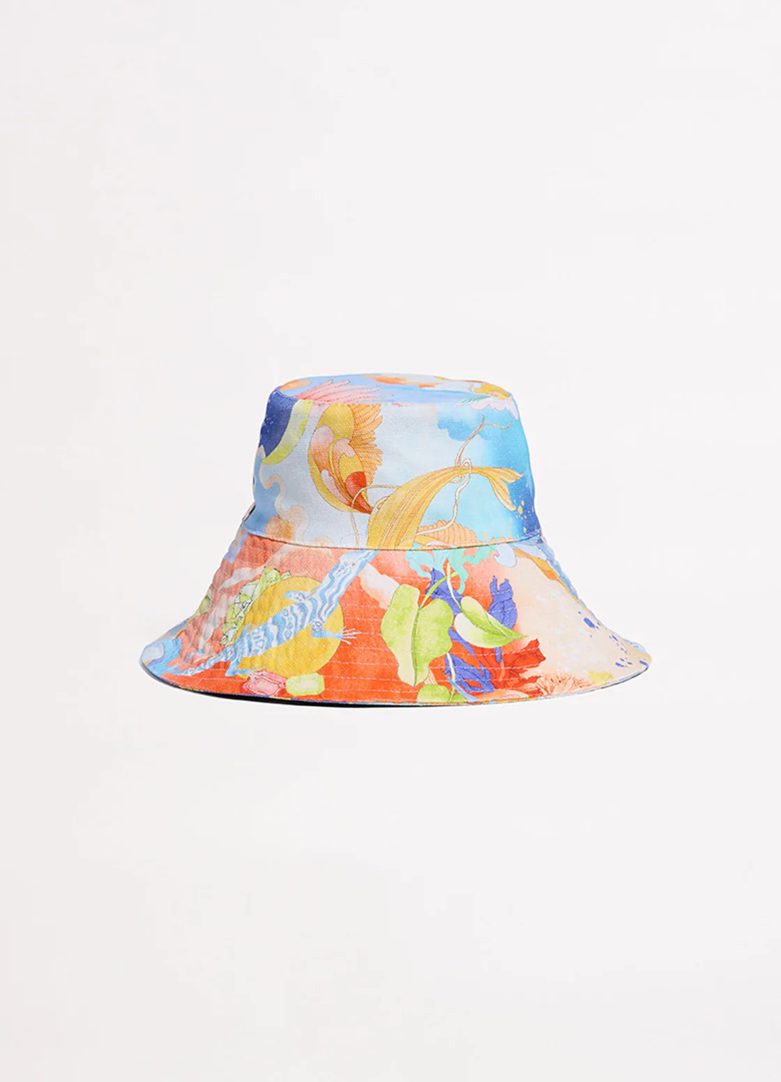 Seafolly Aquarius Large Bucket Hat - Turquoise