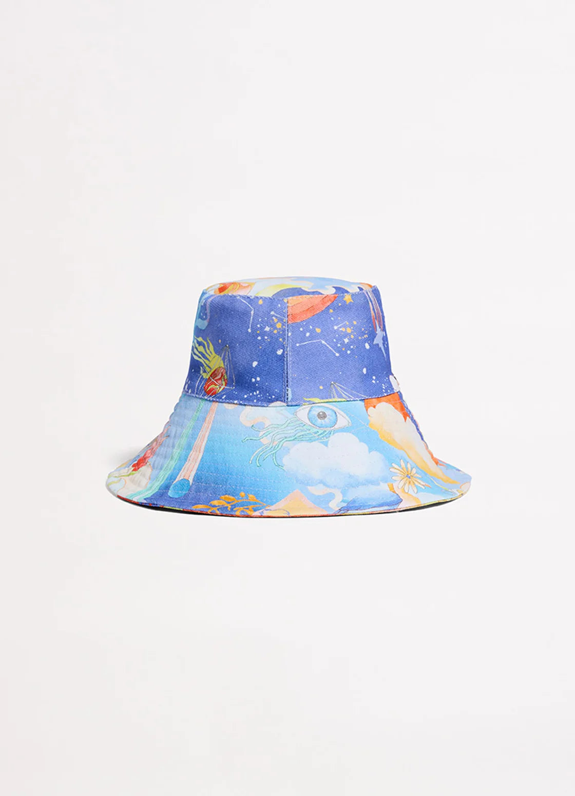 Seafolly Aquarius Large Bucket Hat - Turquoise