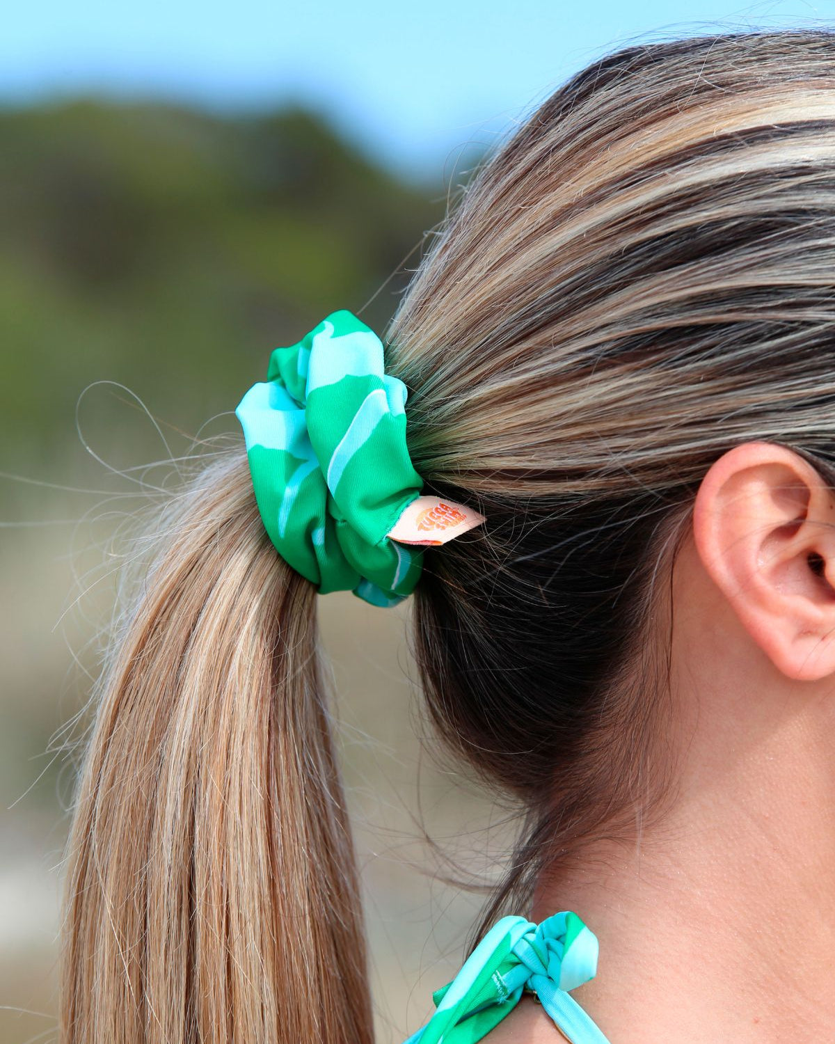 Hair Scrunchie - Bannana Leaf