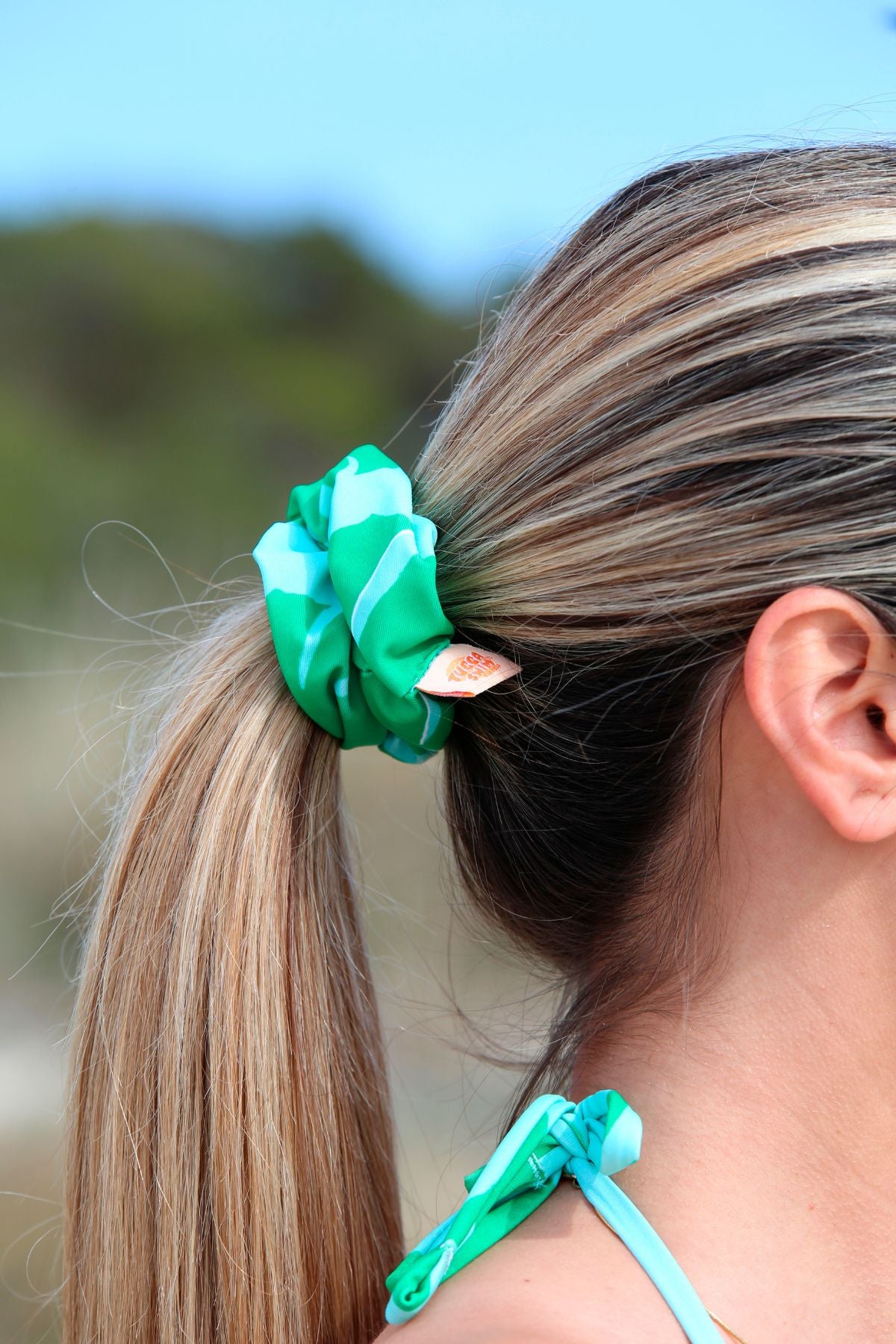 Hair Scrunchie - Bannana Leaf