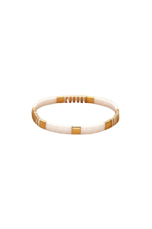 Mitjana Braclette - White/Gold