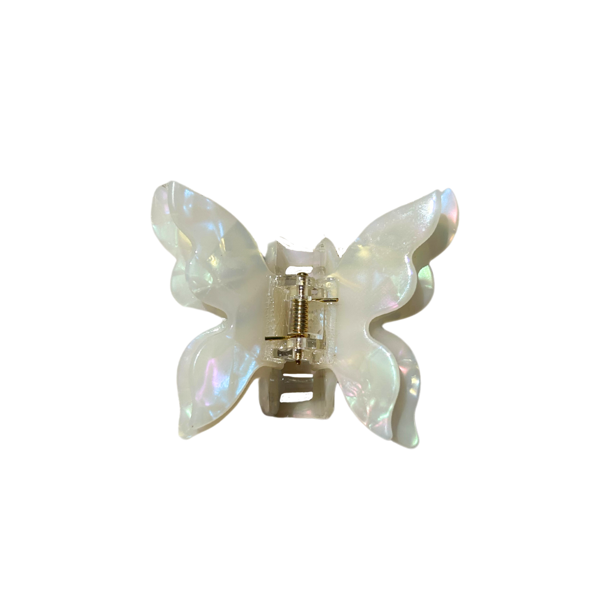 Butterfly Claw Clip - White