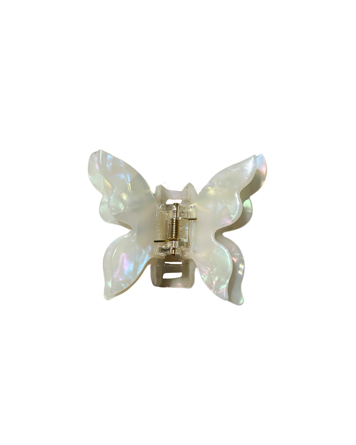 Butterfly Claw Clip - White