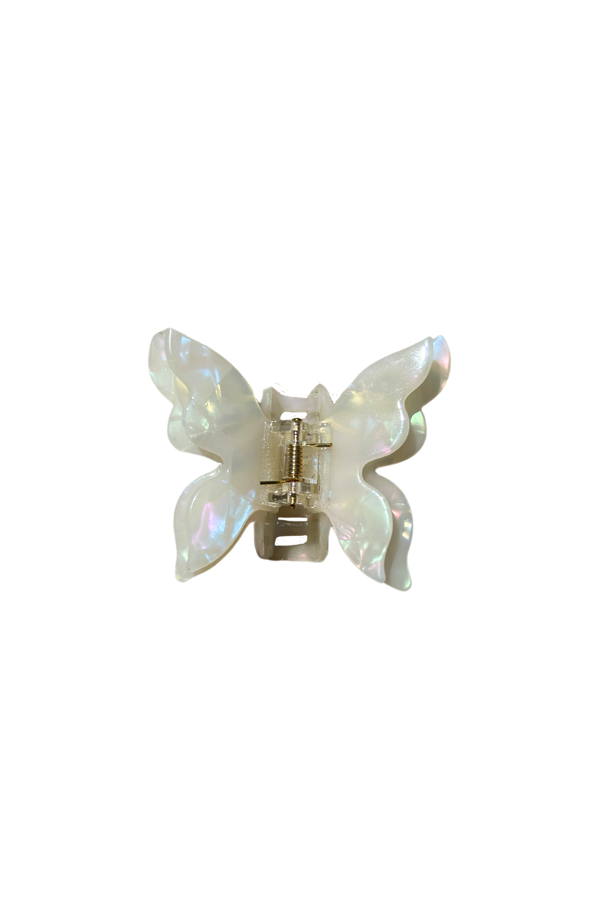 Butterfly Claw Clip - White