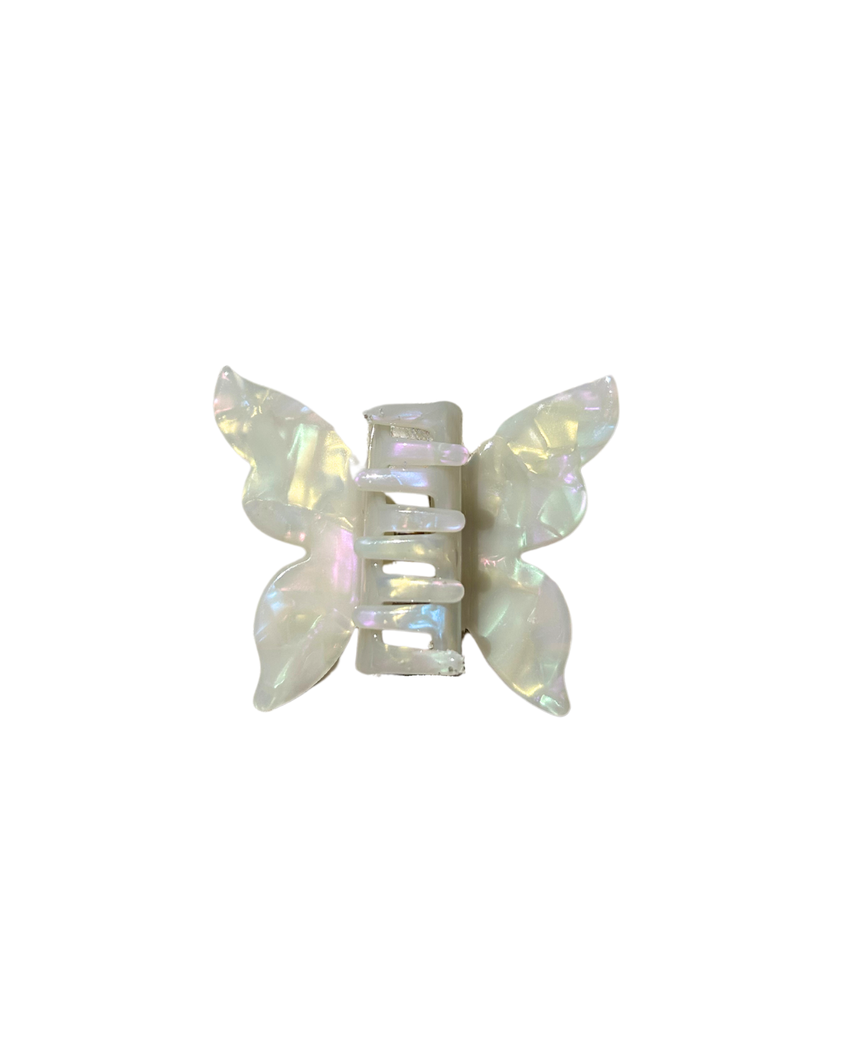 Butterfly Claw Clip - White