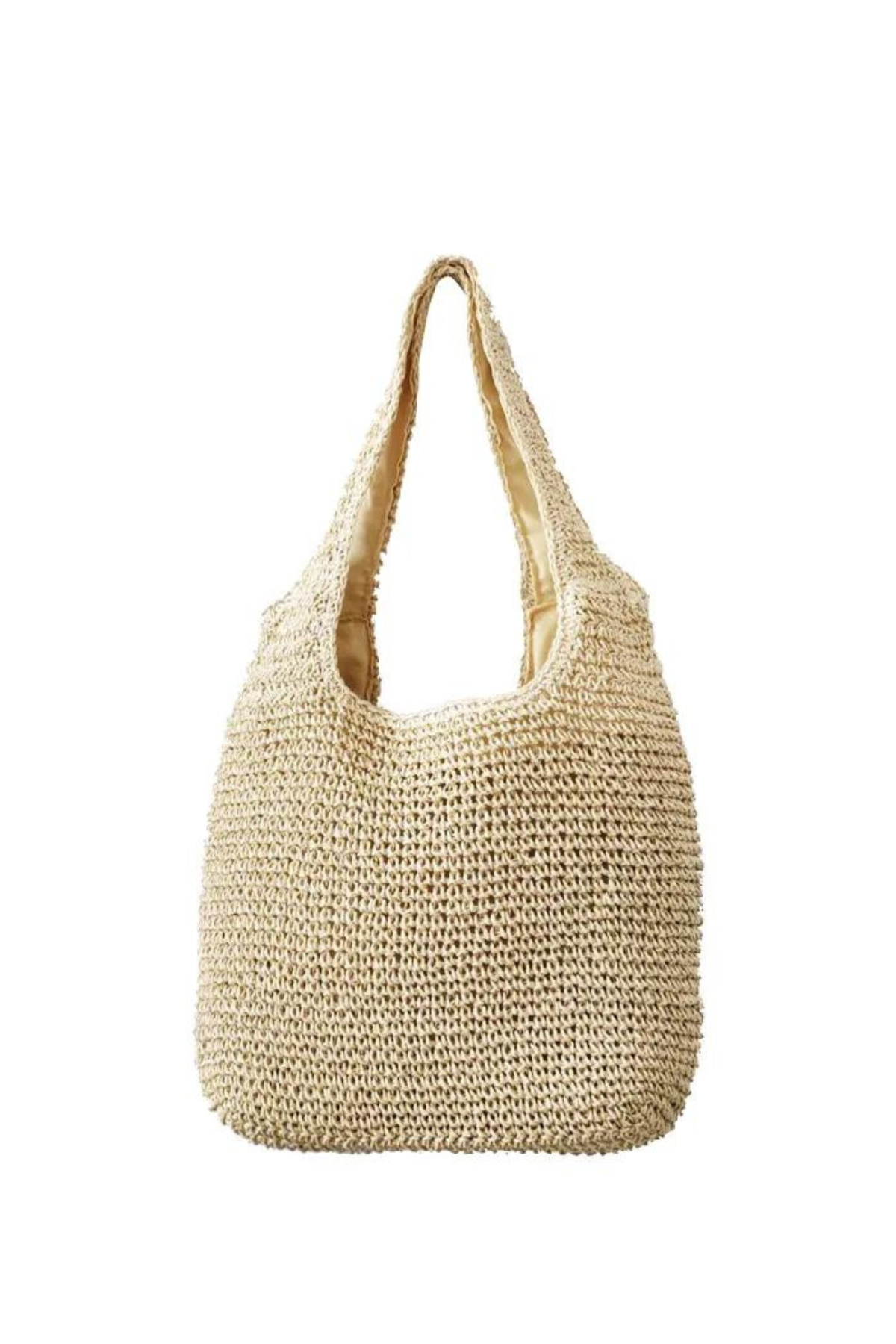 Beach Straw Tote -Sand