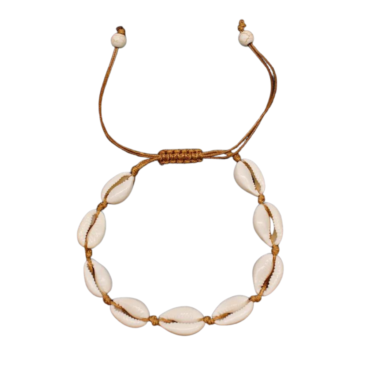 Ses Salines Shell Anklet - Brown