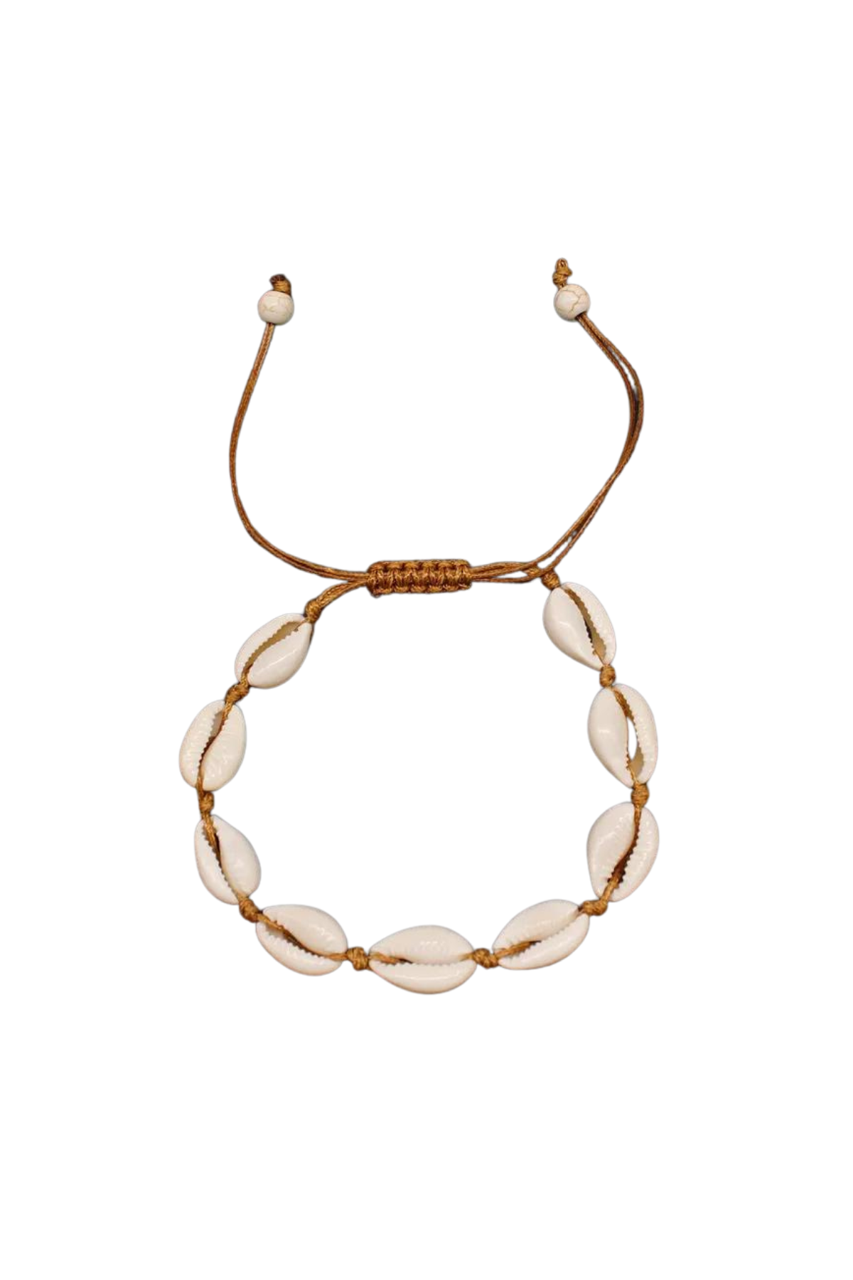 Ses Salines Shell Anklet - Brown