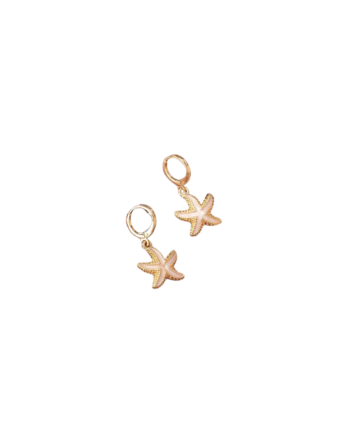 Starfish Huggie Earrings - Sand