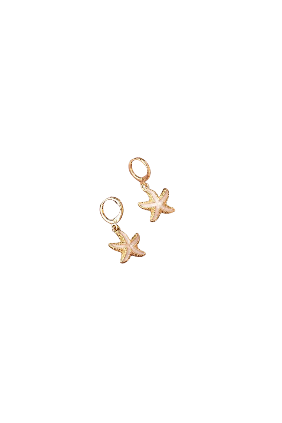 Starfish Huggie Earrings - Sand